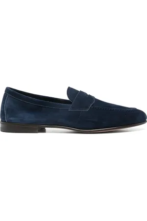 HENDERSON BARACCO Homme, Chaussures, Bleu, Taille: 40 EU Chaussure Bleu Marine avec Fente pour Pièce