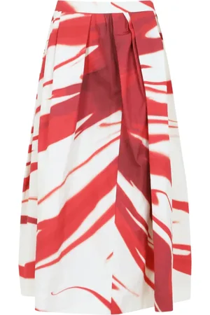 DRIES VAN NOTEN Femme, Jupes, Multicolore, Taille: 40 FR Jupe A-Ligne à Imprimé Floral