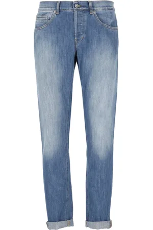 Dondup Homme, Jeans, Bleu, Taille: W29 Jean Skinny Bleu avec Passants de Ceinture