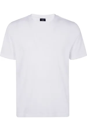 BARBA Homme, Tops, Blanc, Taille: M T-shirts et Polos Noirs