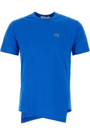 Comme des Garçons Homme, Tops, Bleu, Taille: S T-shirt en coton bleu céruléen
