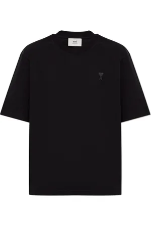 Ami Femme, Tops, Noir, Taille: 36 FR T-shirt avec logo