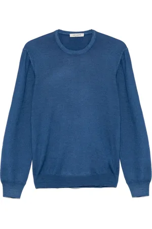 LA FILERIA Homme, Pulls, Bleu, Taille: 3XL Pull col rond bleu saphir