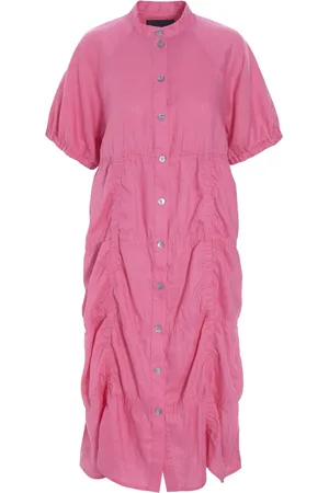 Bitte Kai Rand Femme, Robes, Rose, Taille: 42 FR Robe en Lin Aérien Bubble Gum