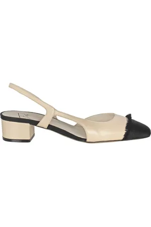 ROBERTO FESTA Femme, Chaussures, , Taille: 36 1/2 EU Slingback en Cuir avec Franges Gros-Grain