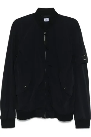 C.P. Company Homme, Vestes, Bleu, Taille: M Vestes Bleues avec Fermeture à Double Zip