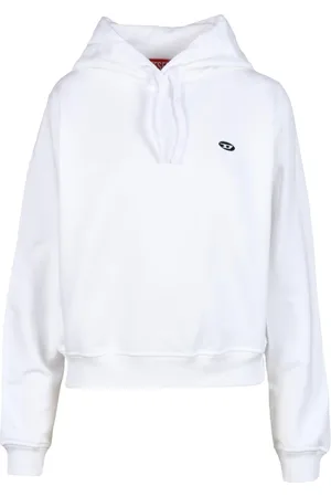 Diesel Femme, Sweatshirts et sweats à capuche, Blanc, Taille: 36 FR Sweat en Coton Modèle