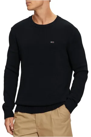 Tommy Hilfiger Homme, Pulls, Noir, Taille: XL Essentials Slim Pull en Coton