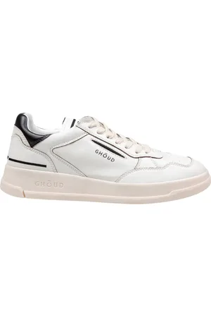 Ghoud Homme, Chaussures, Blanc, Taille: 40 EU Baskets Cuir Noir Blanc Lacets