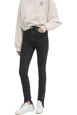 Calvin Klein Femme, Jeans, Noir, Taille: W27 Jean Skinny en Coton Noir