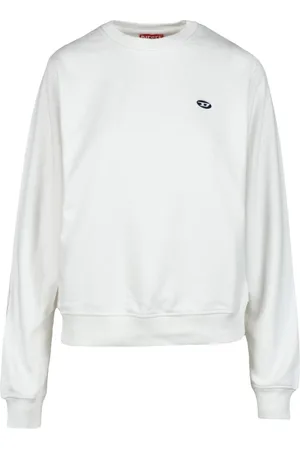 Diesel Femme, Sweatshirts et sweats à capuche, Blanc, Taille: 42 FR Sweat en coton