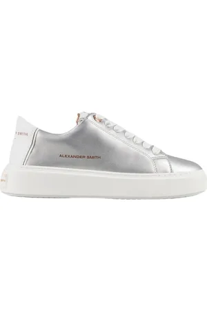 Alexander Smith Femme, Chaussures, Gris, Taille: 39 EU London Woman Silver White