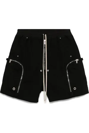 Rick Owens Homme, Shorts, Noir, Taille: XL Shorts noirs à cordon de serrage Shadow