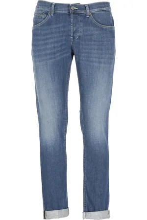 Dondup Homme, Jeans, Bleu, Taille: W31 Jean Skinny Bleu avec Monogramme en Métal