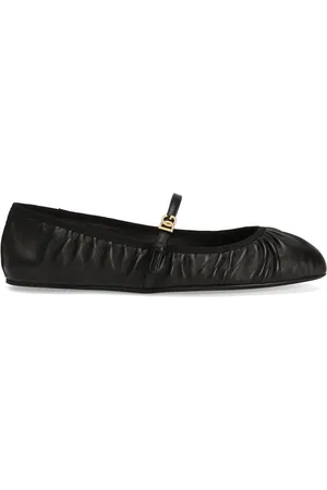 Dolce & Gabbana Femme, Chaussures, Noir, Taille: 37 1/2 EU Chaussures Noires en Cuir avec Boucle