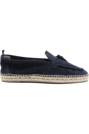 Castaner Homme, Chaussures, Bleu, Taille: 42 EU Chaussure Bleu Marine avec Pompon