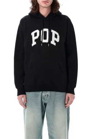 Pop Trading Company Homme, Sweatshirts et sweats à capuche, Noir, Taille: L Pull en Tricot Noir Ss25