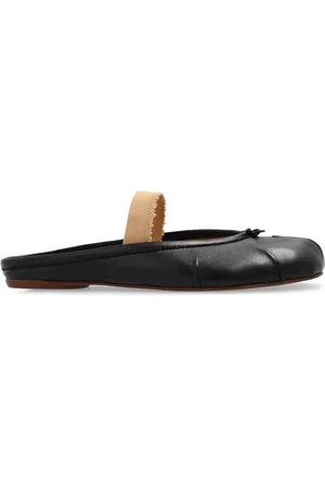 Maison Margiela Femme, Chaussures, Noir, Taille: 36 EU Tabi sandales en cuir à orteils séparés