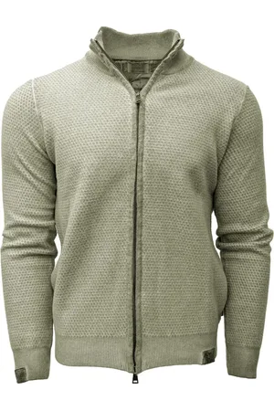BOB der Bär Homme, Sweatshirts et sweats à capuche, Vert, Taille: L Cardigan Vert Toucher Cachemire
