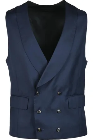 GABRIELE PASINI Homme, Costumes, Bleu, Taille: L Gilet en Laine