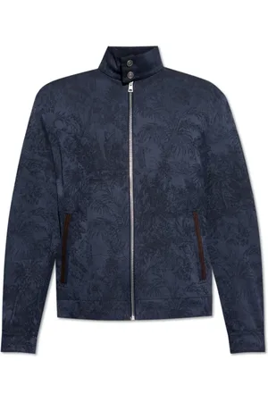 Etro Homme, Vestes, Bleu, Taille: XL Veste avec motif jacquard