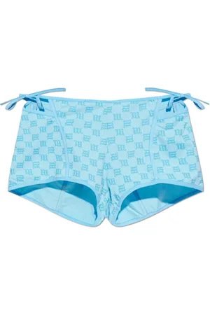MISBHV Femme, Shorts, Bleu, Taille: 36 FR Shorts avec logo