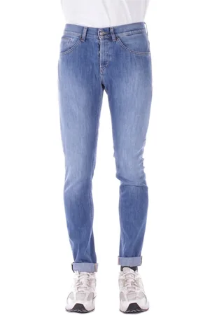 Dondup Homme, Jeans, Bleu, Taille: W33 Jean Skinny Bleu avec Logo