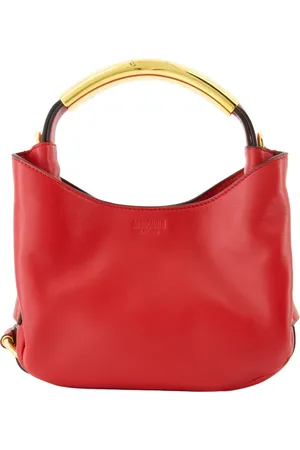 Moschino Femme, Sacs, Rouge, Taille: ONE Size Sac à main en cuir rouge Printemps-Été 2025