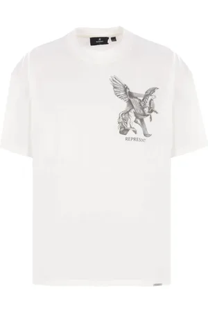 Represent Homme, Tops, Blanc, Taille: S T-shirt col rond blanc