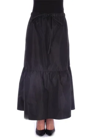 Aspesi Femme, Jupes, Noir, Taille: 38 FR Jupe Maxi avec Taille Réglable