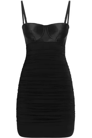 Dolce & Gabbana Femme, Robes, Noir, Taille: 36 FR Robe Noire Col Coeur