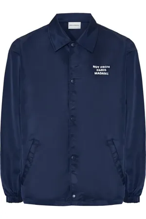 Drôle de Monsieur Homme, Chemises, Bleu, Taille: S Chemise Bleue avec Imprimé au Dos