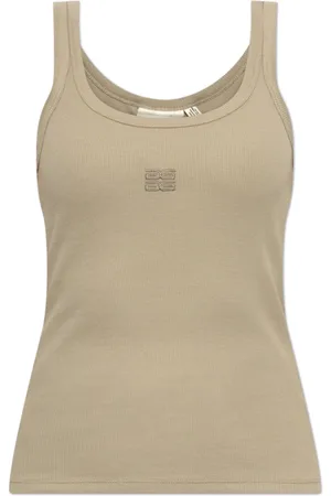 Gestuz Femme, Tops, Gris, Taille: 38 FR Haut côtelé