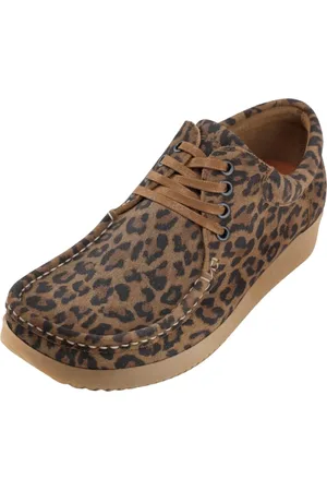 Nature Femme, Chaussures, Brun, Taille: 39 EU Anna Sko Suede Print