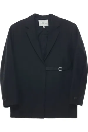 STUDIO NICHOLSON Femme, Vestes, Noir, Taille: 36 FR Veste Noire avec Fermeture à Boucle
