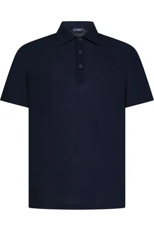 HERNO Homme, Tops, Bleu, Taille: L Polo Bleu Style Moderne Élégant