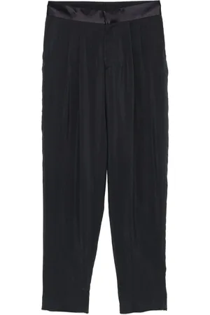 Giorgio Armani Homme, Pantalons, Bleu, Taille: M Pantalon Bleu Nuit Plissé