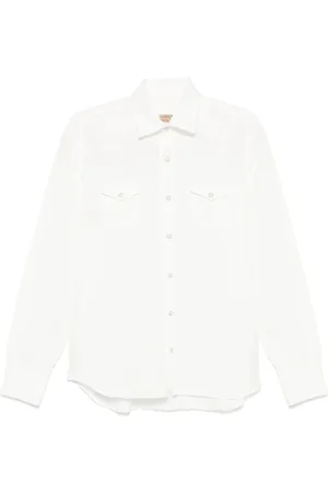 BARBA Homme, Chemises, Blanc, Taille: 3XL Chemise Blanche avec Poches et Boutons Pression