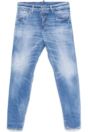 Dsquared2 Homme, Jeans, Bleu, Taille: L Jean Bleu Classique à Boutons