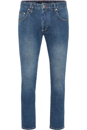 Philipp Plein Homme, Jeans, Bleu, Taille: W31 Indigo Skinny Cut Jeans