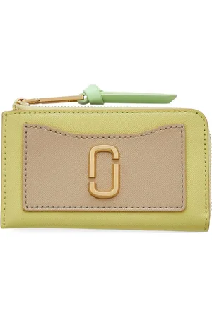 Marc Jacobs Femme, Accessoires, Vert, Taille: ONE Size Portefeuille Snapshot Vert avec Fentes pour Cartes