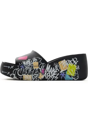 CESARE GASPARI Femme, Chaussures, Noir, Taille: 37 EU Chaussure Mule Plateforme en Cuir