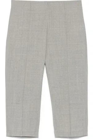 Armarium Femme, Pantalons, Gris, Taille: 36 FR Pantalon Court Gris Clair Avec Fermeture Éclair Latérale