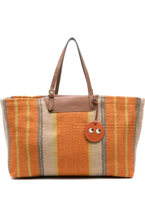 Anya Hindmarch Femme, Sacs, , Taille: ONE Size Sac Fourre-Tout Beige à Ouverture