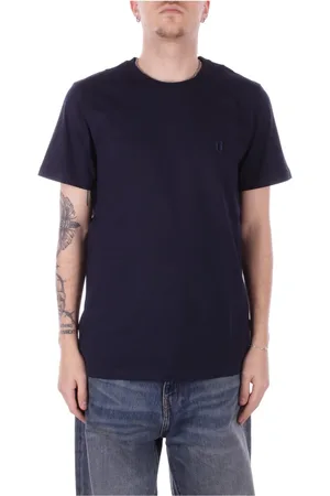 Dondup Homme, Tops, Bleu, Taille: L T-shirt bleu avec logo