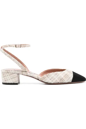 Aquazzura Femme, Chaussures, Multicolore, Taille: 41 EU Chaussures Blanches avec Boucle Cheville