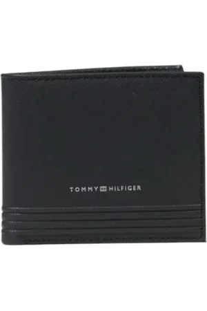 Tommy Hilfiger Homme, Accessoires, Noir, Taille: ONE Size Portefeuille Élégant en Cuir avec Poche à Monnaie
