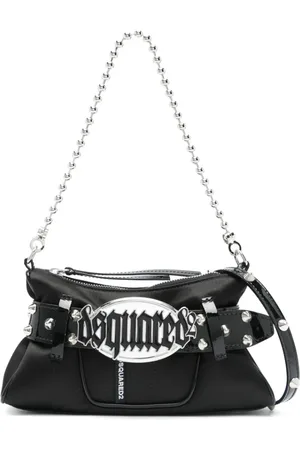 Dsquared2 Femme, Sacs, Noir, Taille: ONE Size Sac Bandoulière Noir avec Bretelles Détachables