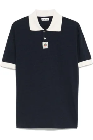 Bally Homme, Tops, Bleu, Taille: S Polo Bleu Marine Manches Courtes
