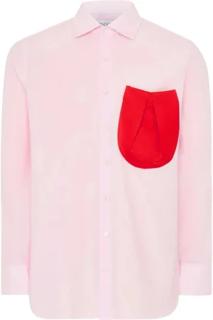 J.W.Anderson Homme, Chemises, Rose, Taille: L Chemise Rose avec Poche et Boutons